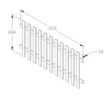 5013053146828 4 6ft x 3ft Pale Picket Fence Panel Pack of 3.jpg